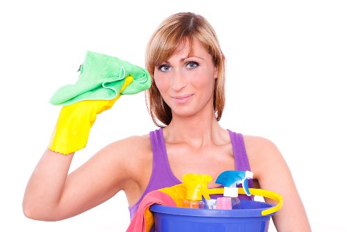 Curtain cleaning in a bright living room