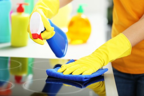 Clean recycling and sustainability operations in a local area
